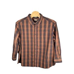 CE Schmidt Men's Workwear Plaid Long Sleeve‎ Button
Down Shirt Size 4XL